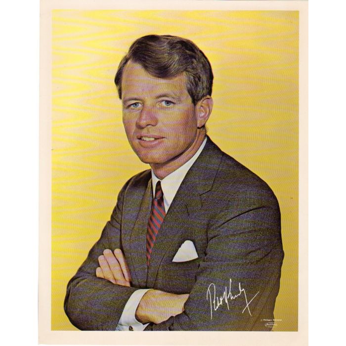 Robert F.Kennedy RFK 1968 Campaign Poster Photo by Philippe Halsman-Plastichrome 